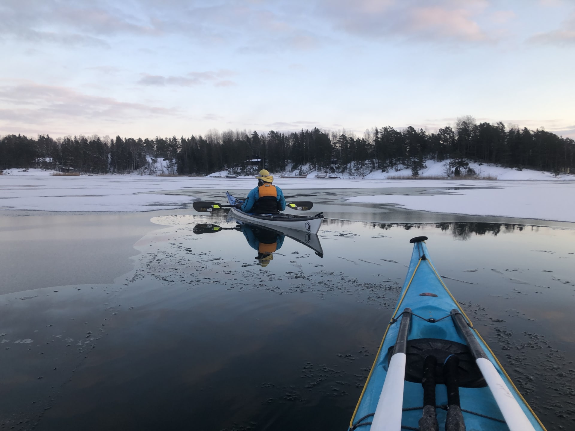 Vinter paddling 