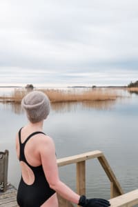 Winter swimming at Ruissalo Spa