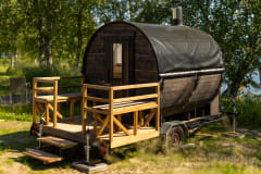 Traditional finnish barrel sauna in Loimu Resort, Ylläs