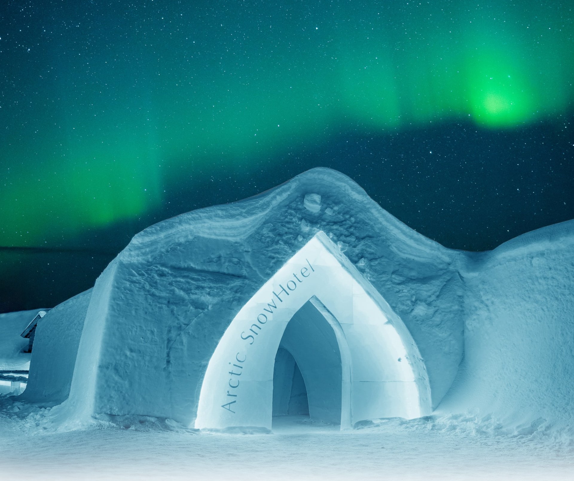 The SnowHotel entrance