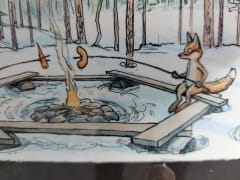 A sign shows what you can do in the national park