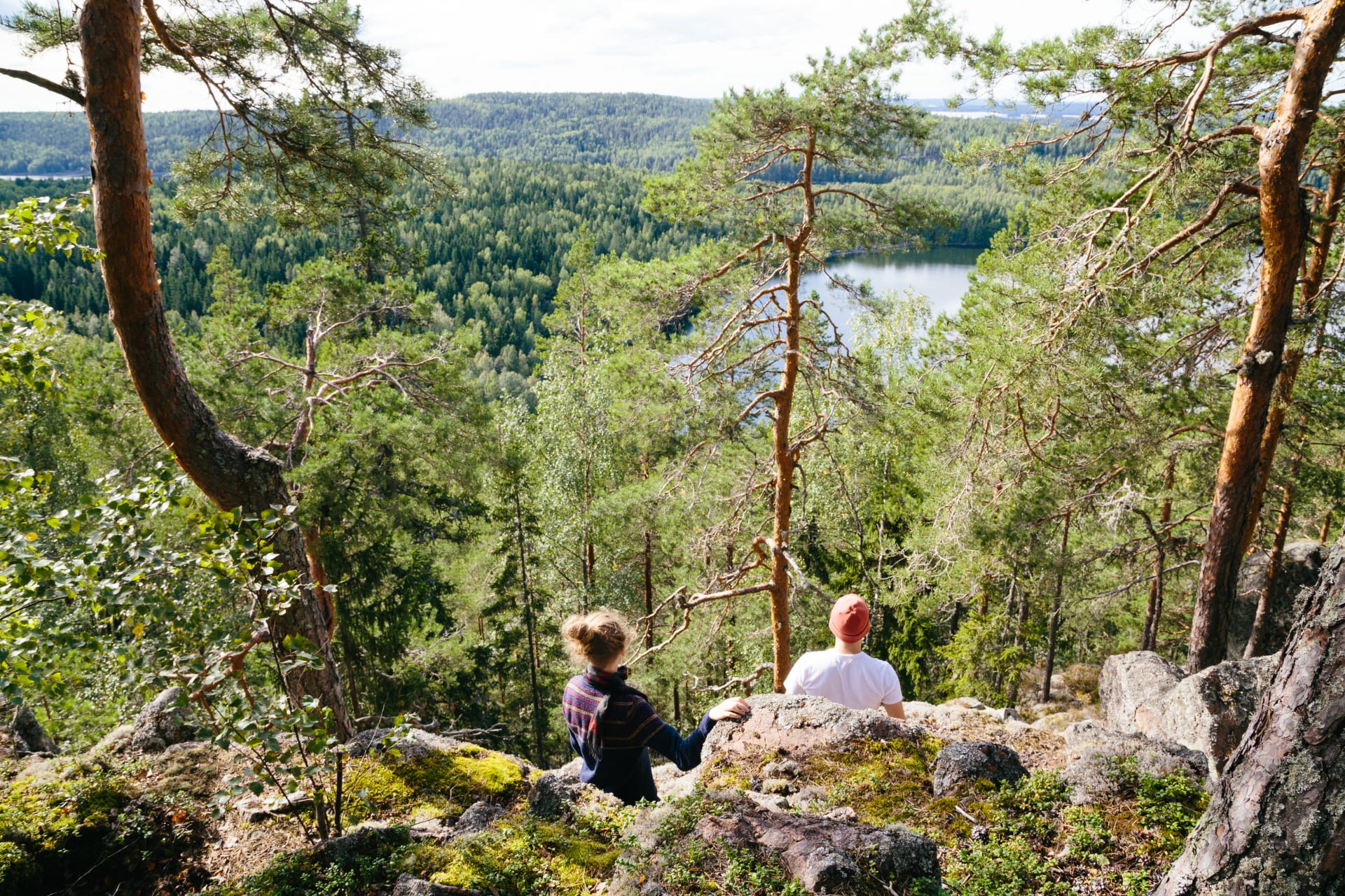 Hikers enjoying the view