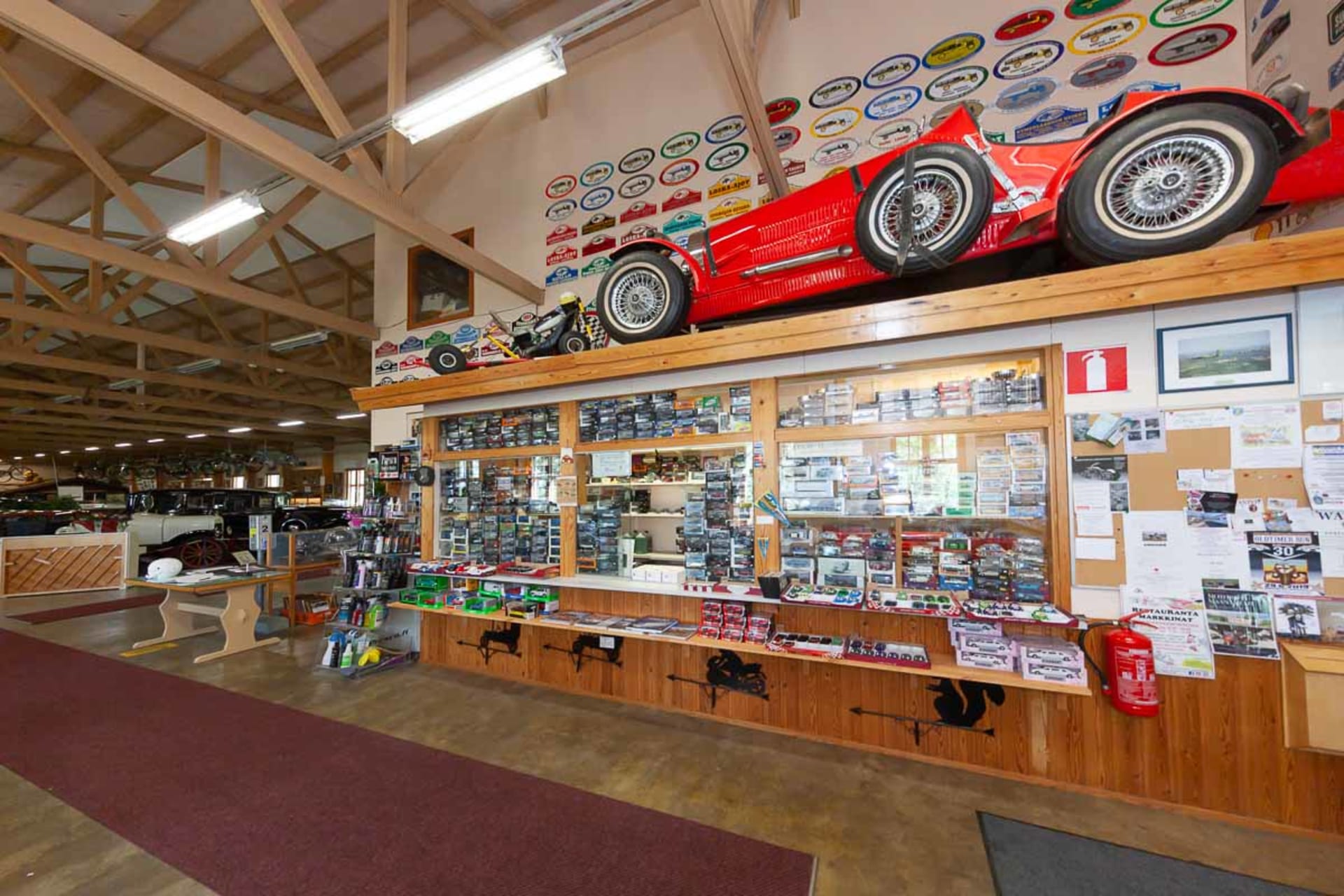Vehoniemi Automobile Museum's shop