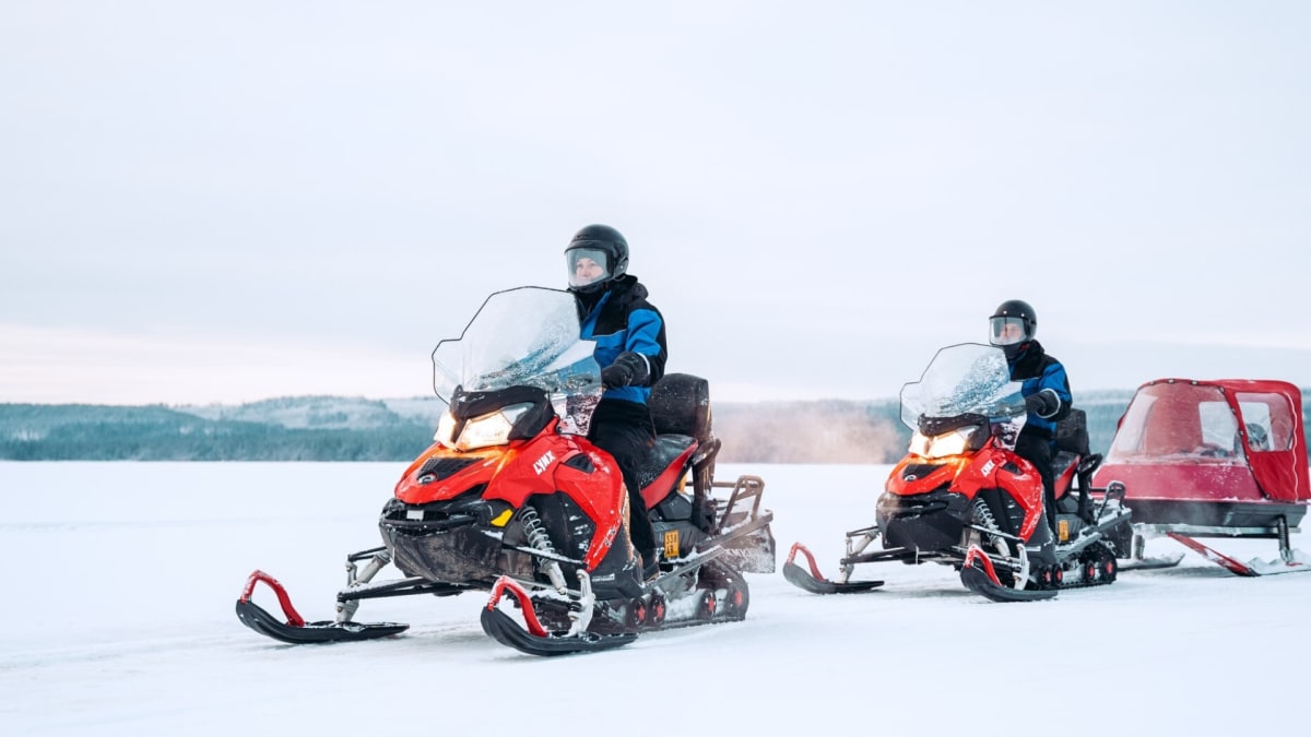 Snowmobiling Finland Snowmobile Safari 2h at Bomba | Visit Finland