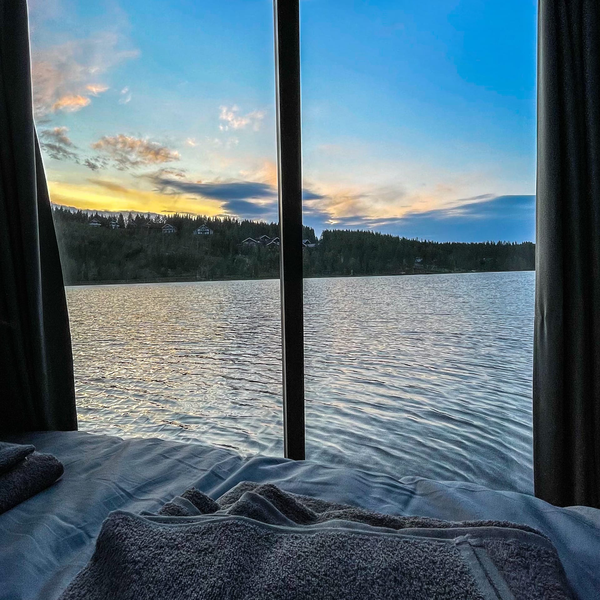 Experience the beautiful sunsets and starry skies straight from your bed