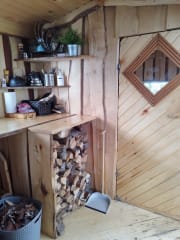 Sauna glamping accommodation Tahlo Ventures