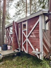 Sauna on wheels / Sauna wagon glamping accommodation Tahlo Ventures