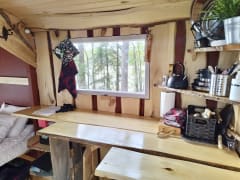 Sauna glamping accommodation Tahlo Ventures