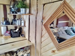 Sauna glamping accommodation Tahlo Ventures