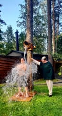 Viking Sauna World (Viking shower) in Humppila, Finland