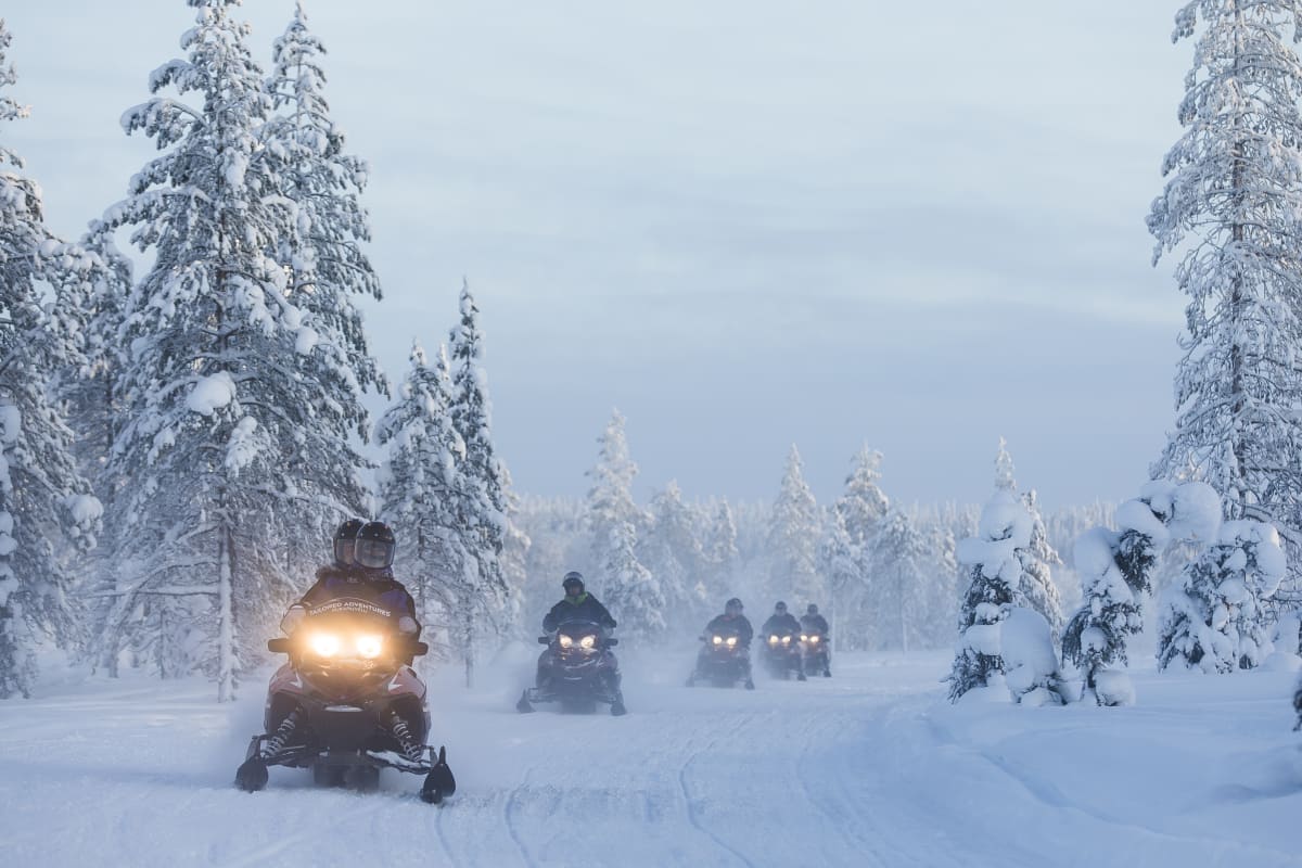 Snowmobiling Finland Snowmobile Safari to a Campfire | Visit Finland