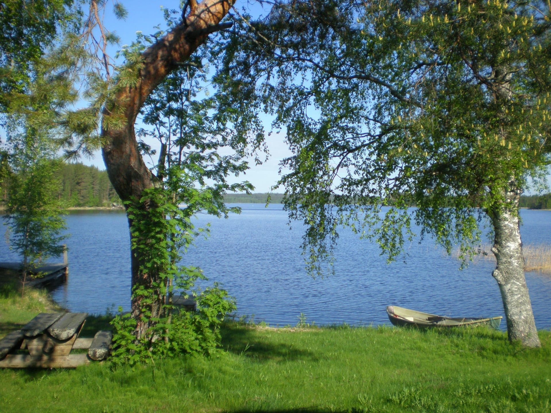 Ettone Cottage shore in the summer