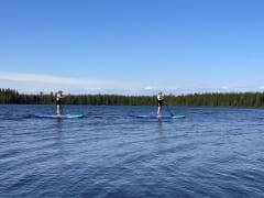 Stand Up Paddle (SUP) boarding at Ranualake during summer