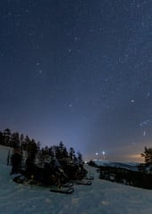 Admiring the Views on Experience Pyhä's Arctic Nights eSled Safari