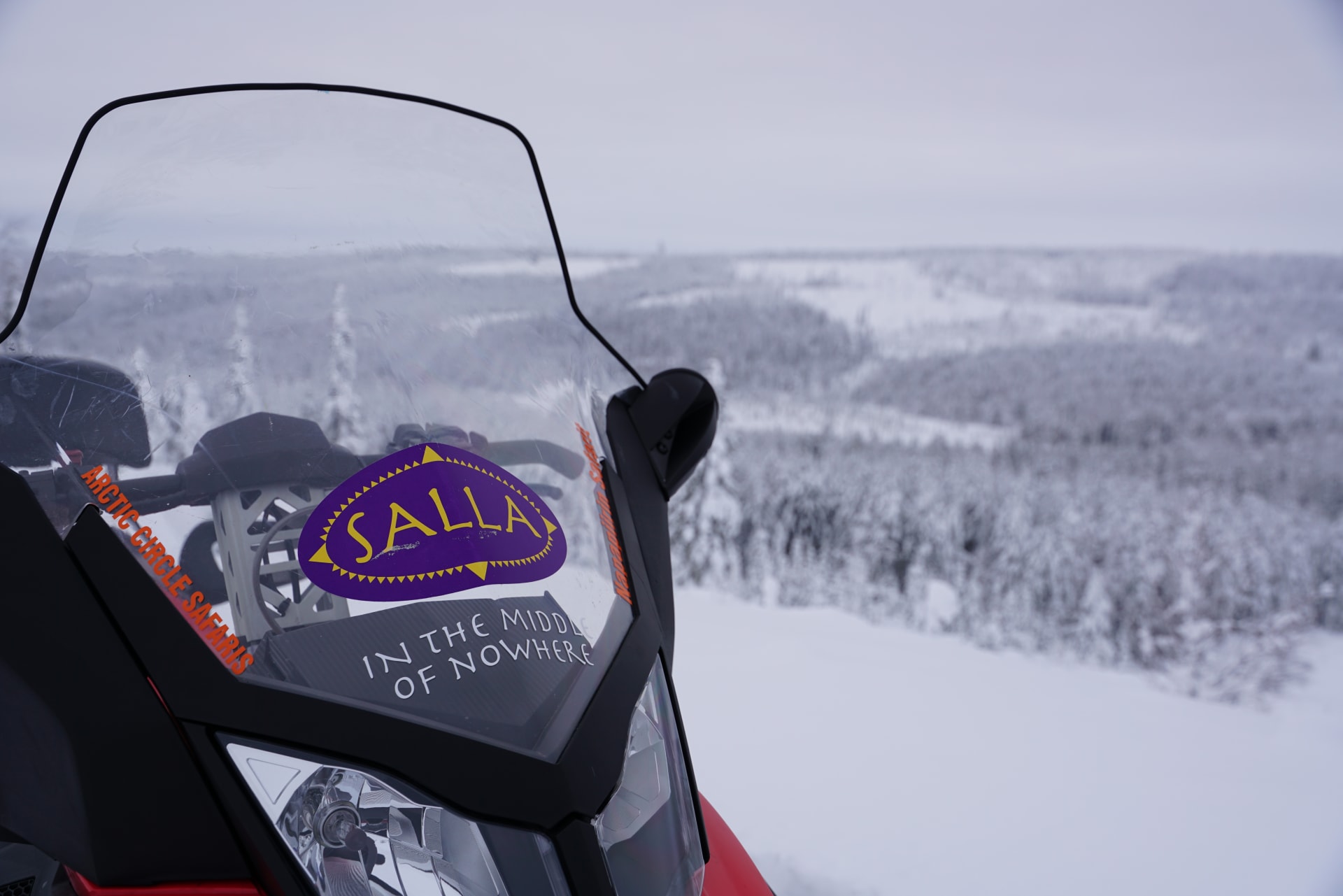 Snowmobile safari to National Park