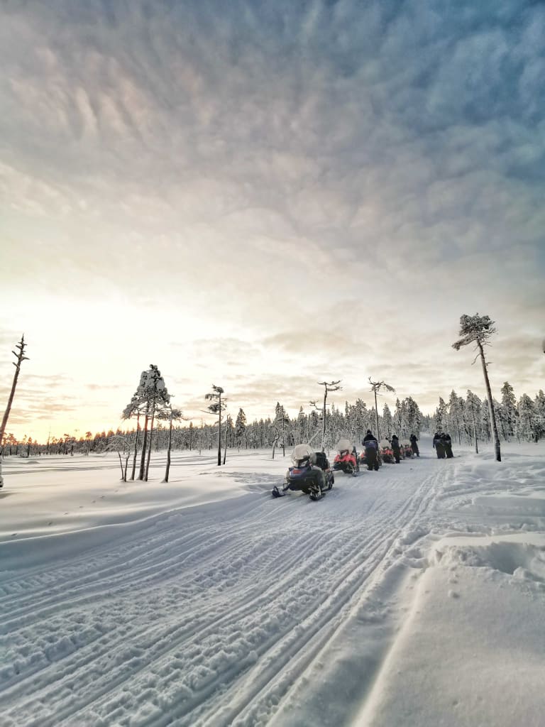 Snowmobiling Finland Snowmobile Safari into the Wilderness in Apukka, Rovaniemi, Lapland ...