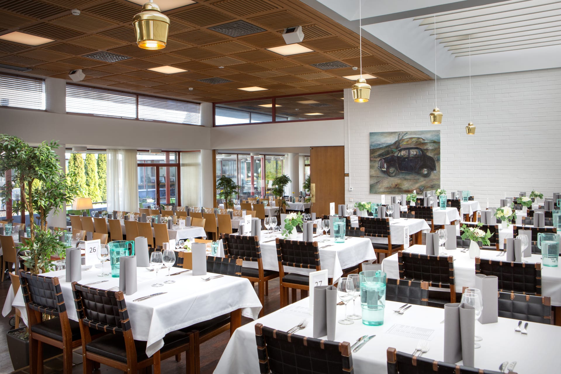 The 250-seat, light and bright Restaurant Into is the heart of Gustavelund.