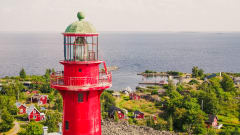 If you were a fly, this would be the view when flying really close to the Lighthouse.