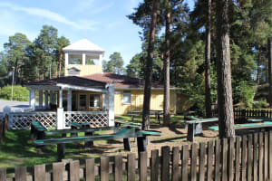 Camping reception and café shop