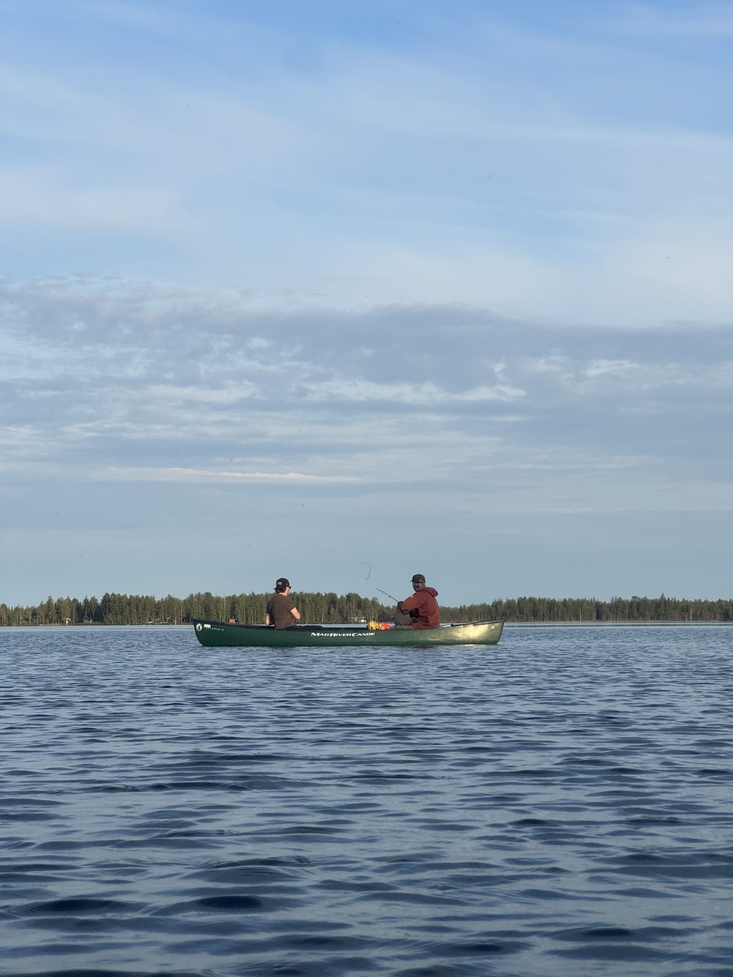 Canoe safari on Finnish lake