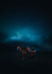 Apukka, Rovaniemi: Hevoskärryajelu iltataivaan alla