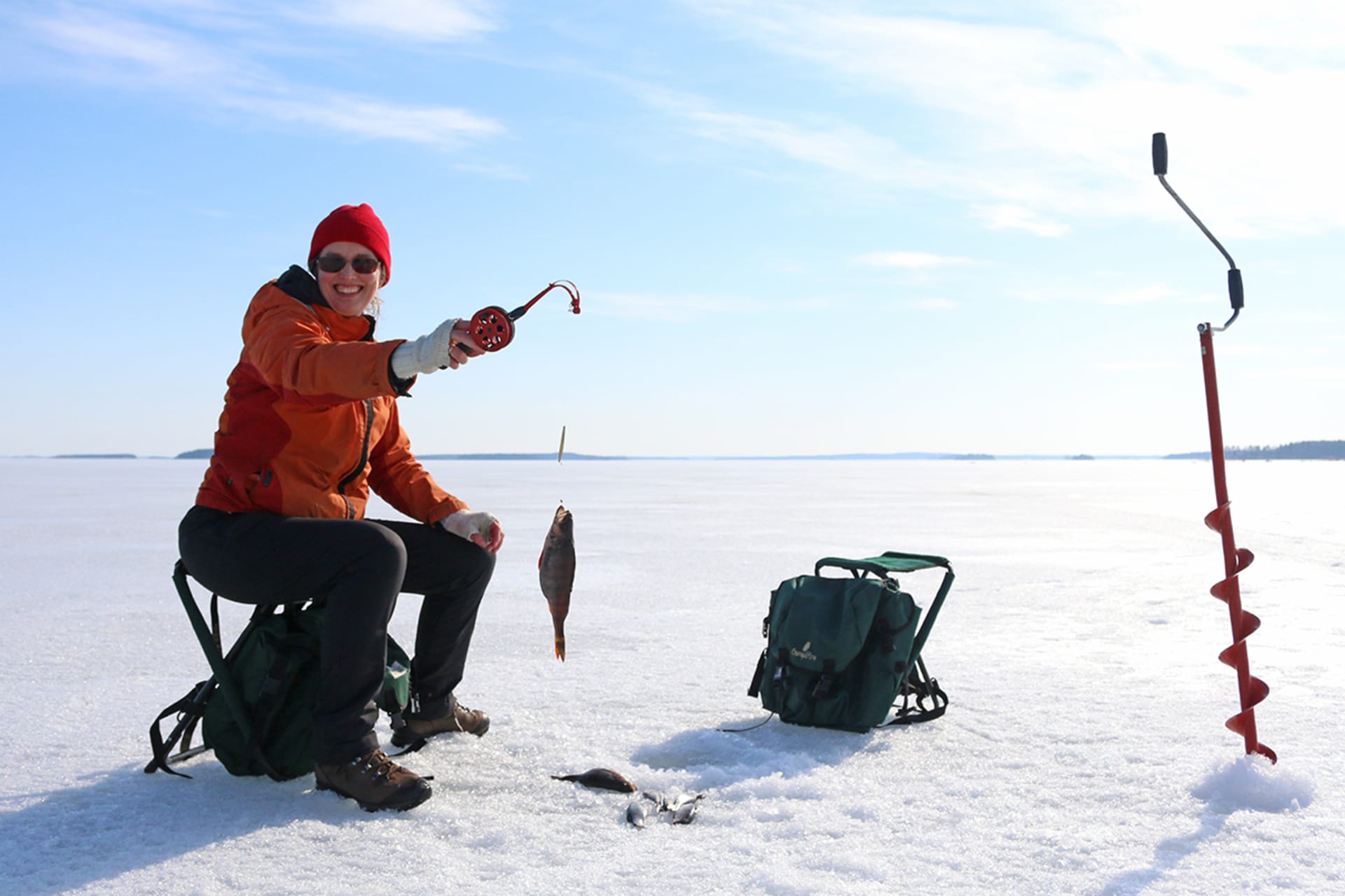 Ice fishing trips in Linnansaari National Park | Lake Saimaa Region