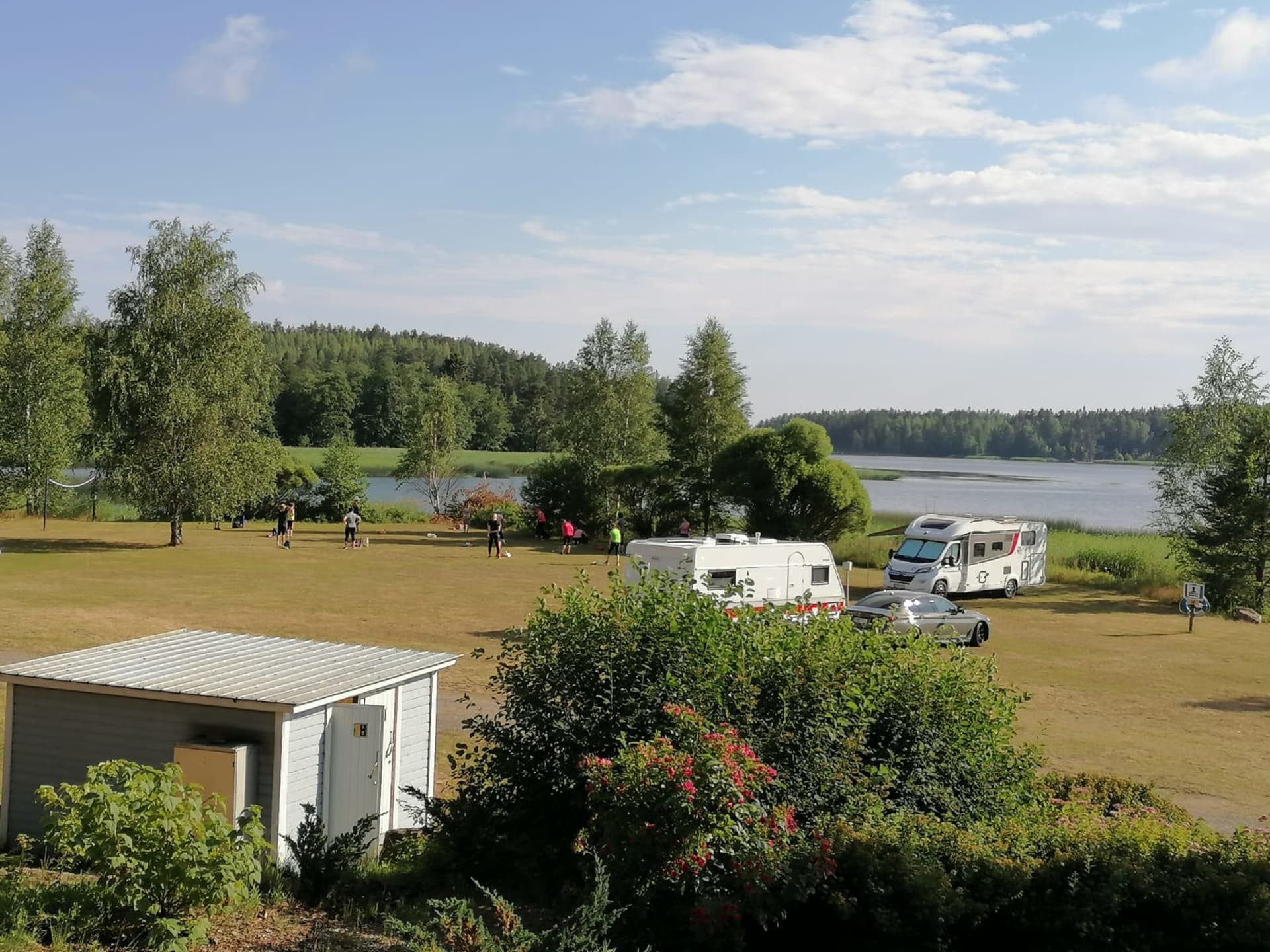 Leirintäalue on rauhallinen.