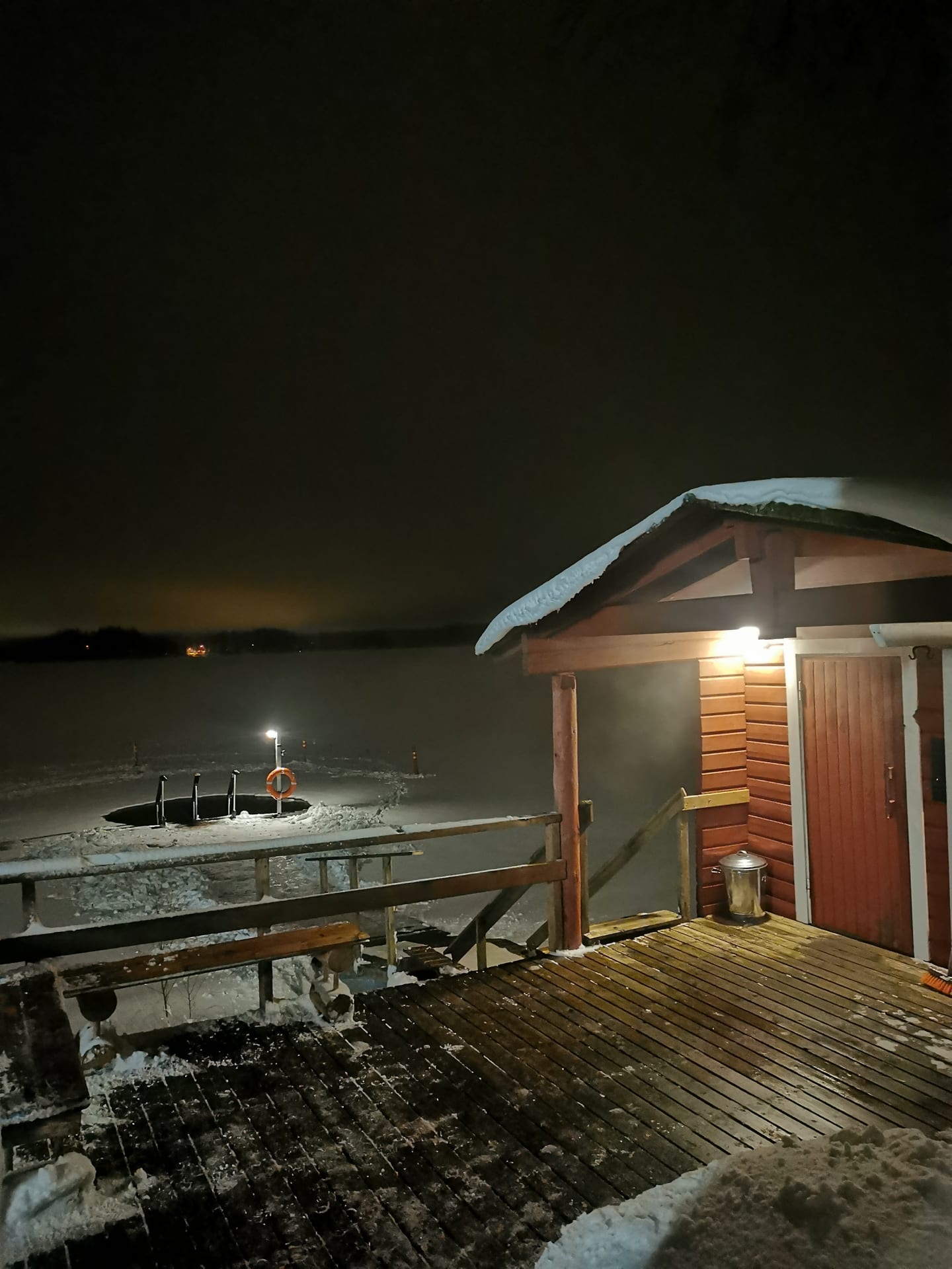 Ice swimming with Sauna