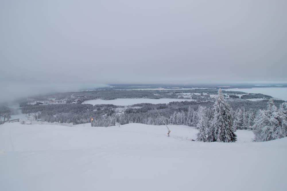 Winter view from top of the Vuokatti Hill