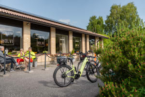 A perfect stop on a bicycle route Eurovelo 10 or Archipelago Ring Route