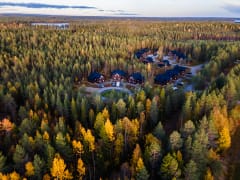 Holiday Villa in Autumn time pictures from above