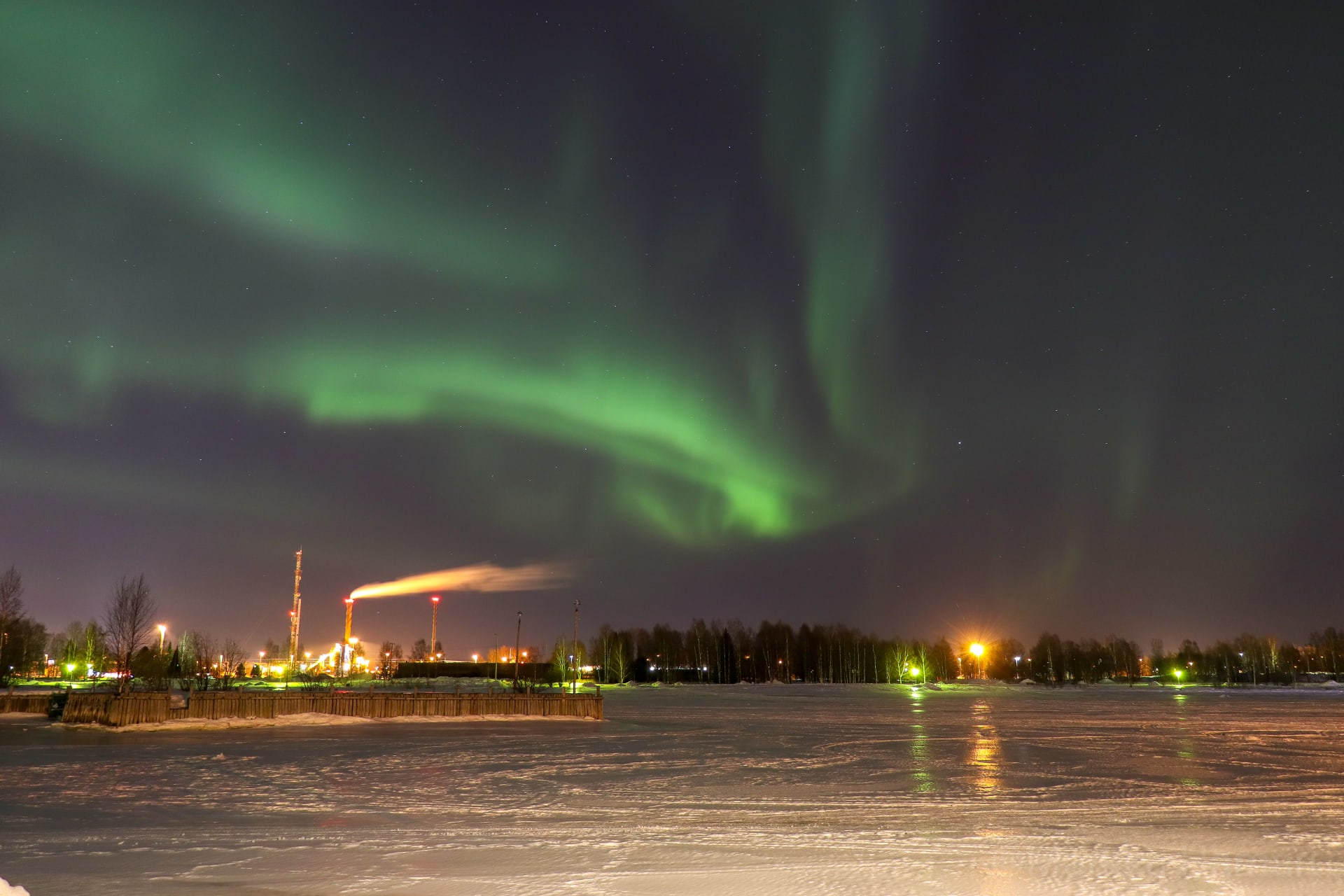 Aurora Borealis Sea lapland