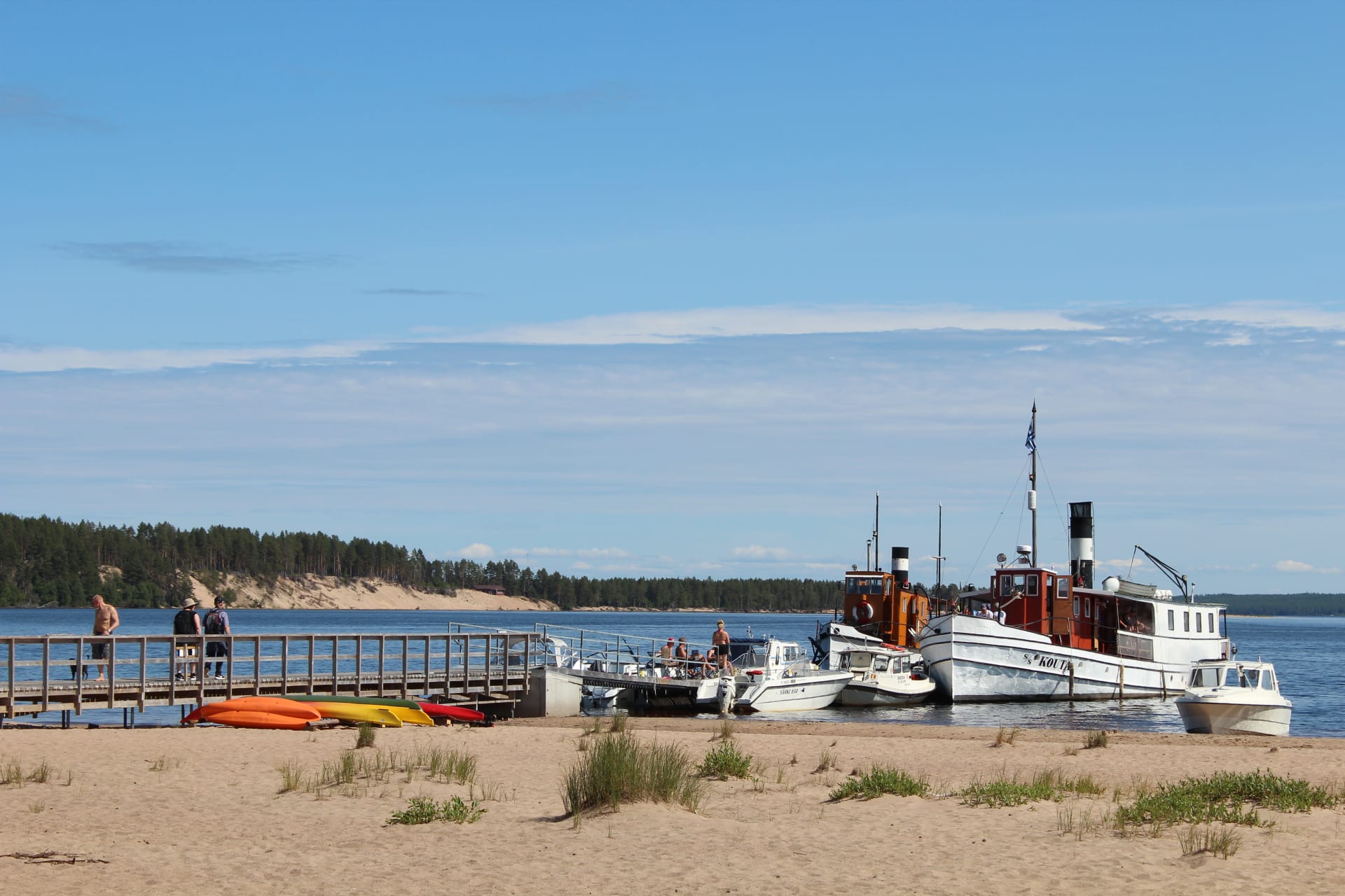 Steamship Kouta at Ärjänsaari Island
