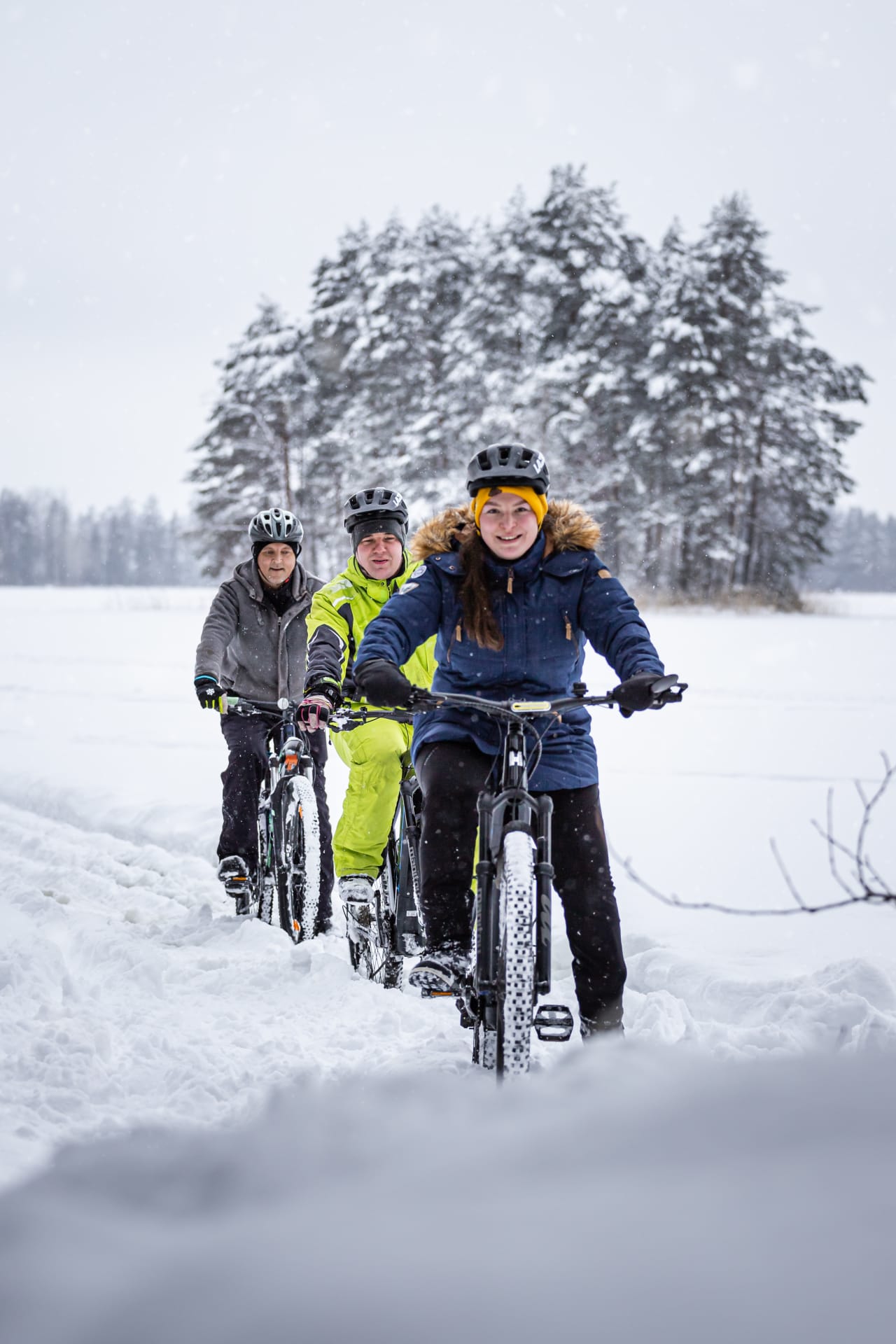 Winter fun at Mountain E-Bike Trek at Niemilomat