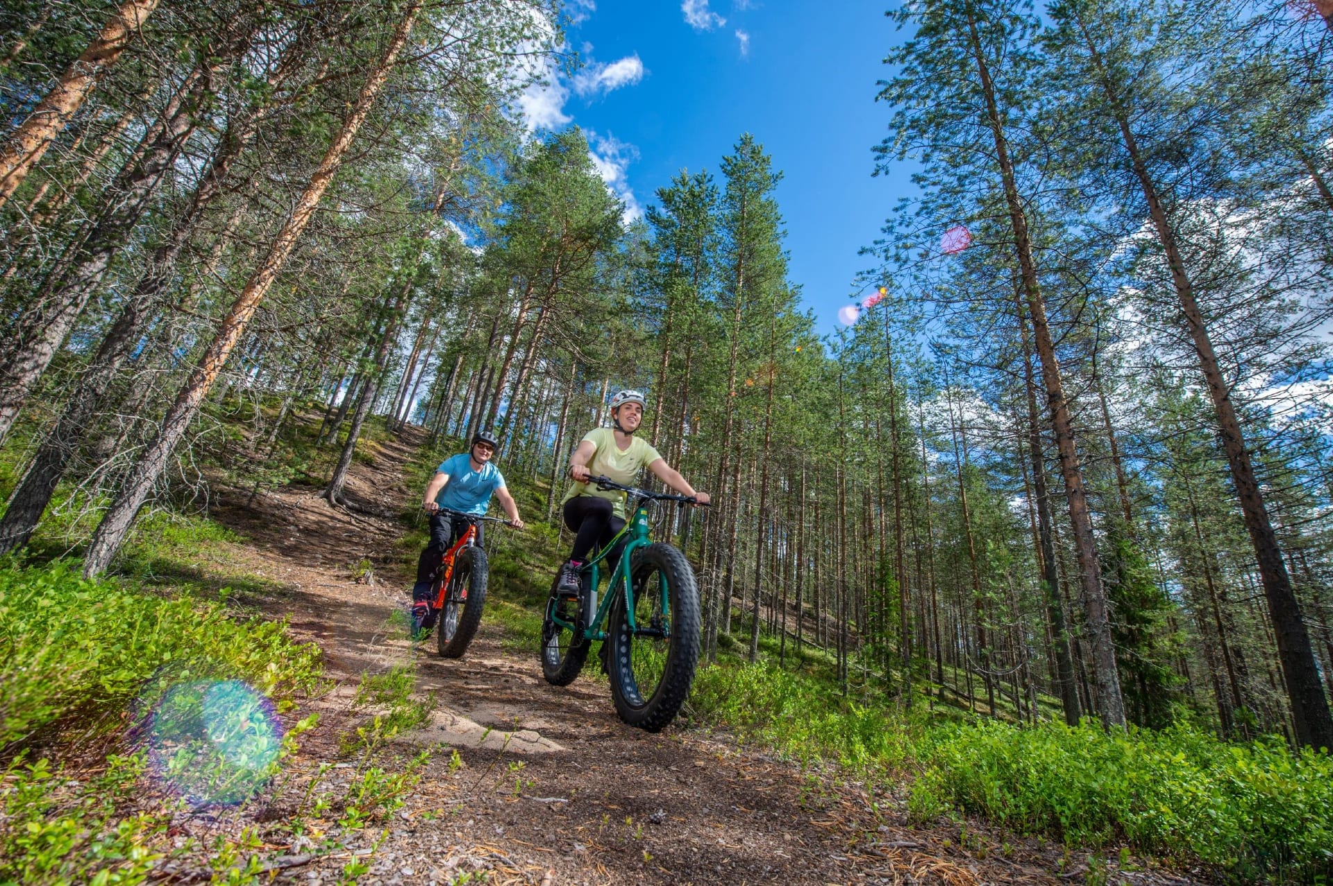 The 19-km Syötteen kierros trail is one of Finland's most acclaimed mountain biking trails.
