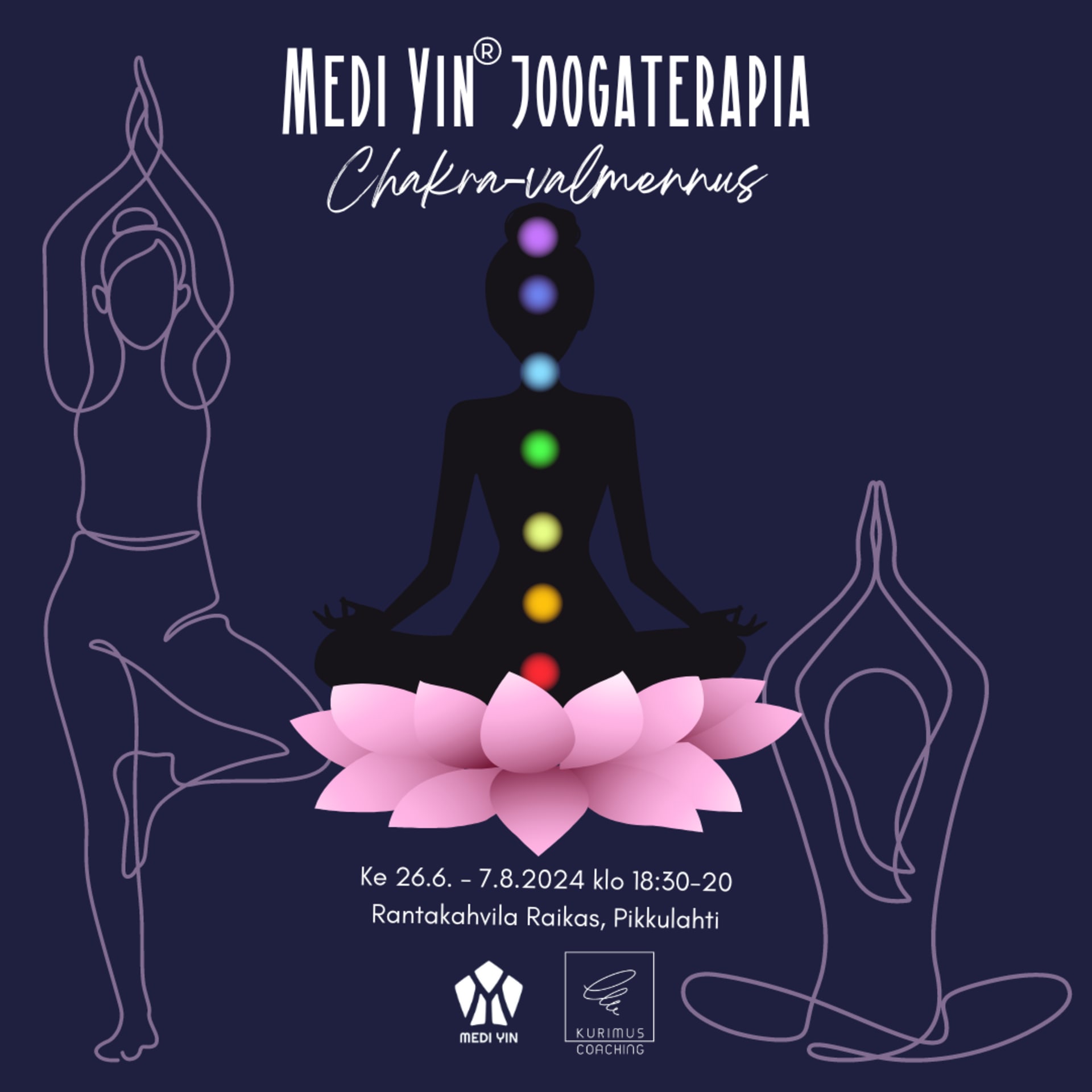 Medi Yin joogaterapeuttinen chakra-valmennus