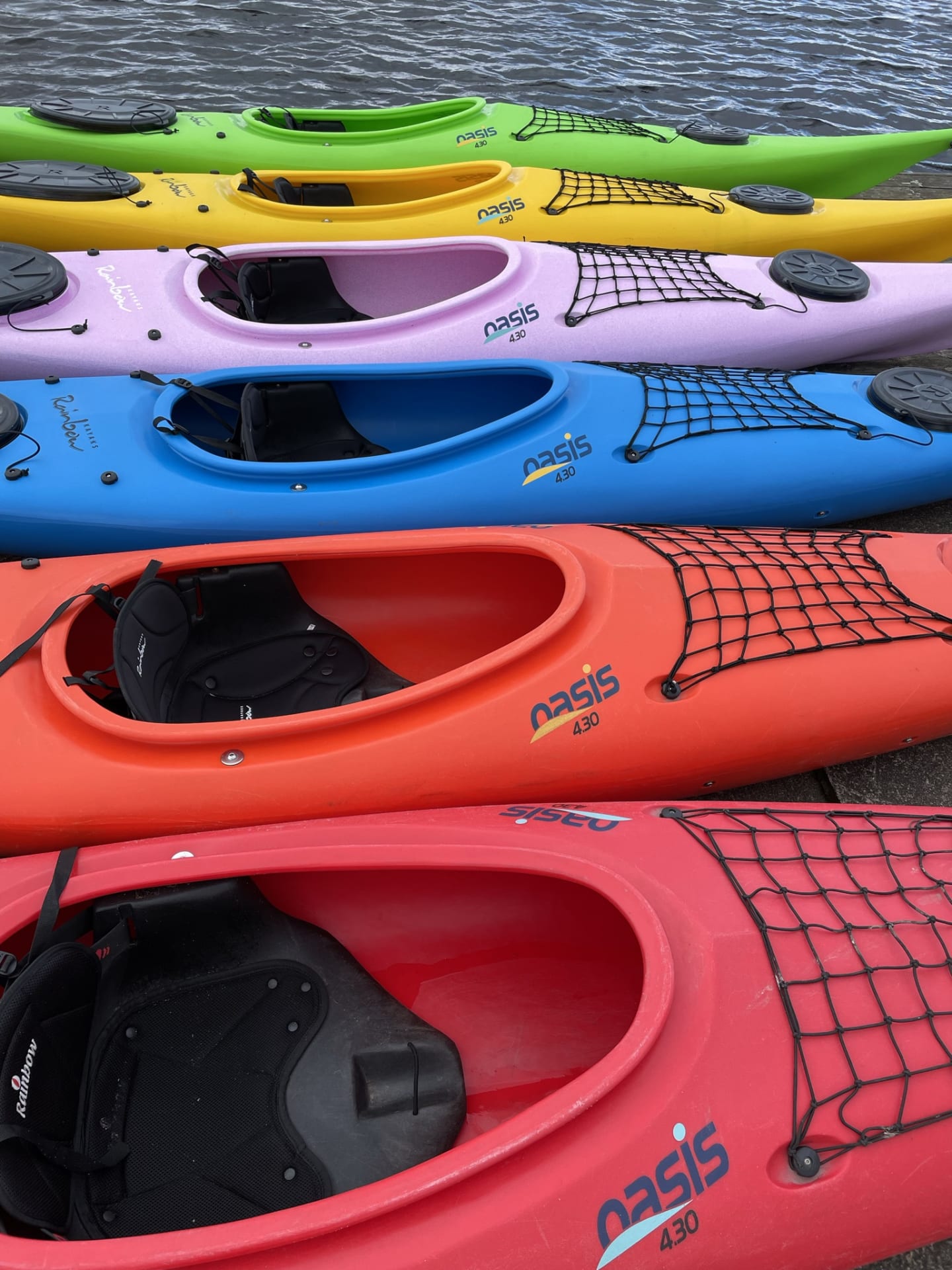 Details of the kayaks