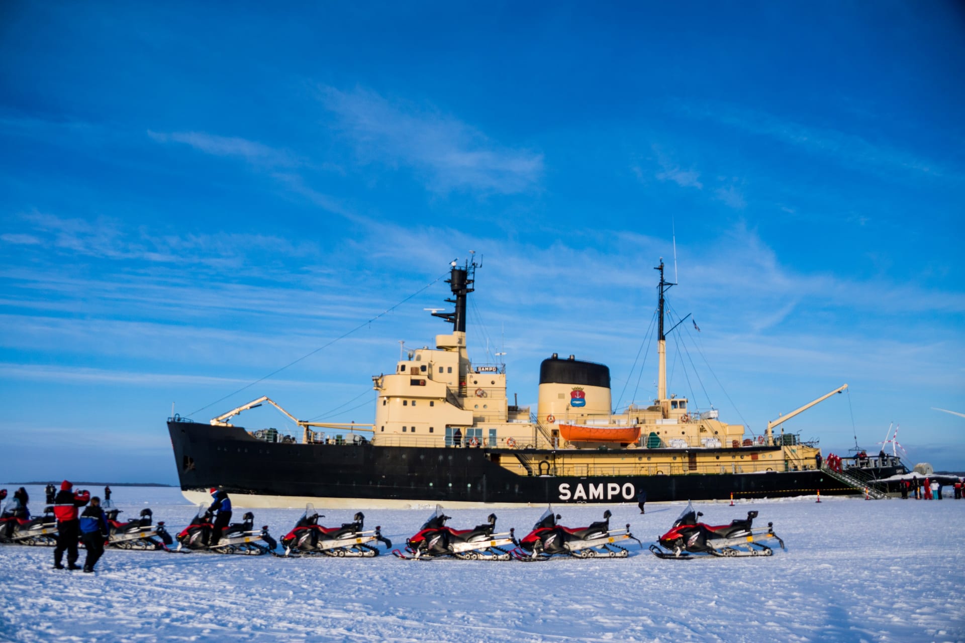 Arctic Day on the sea