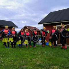 Koskenlaskua Autonrenkaalla