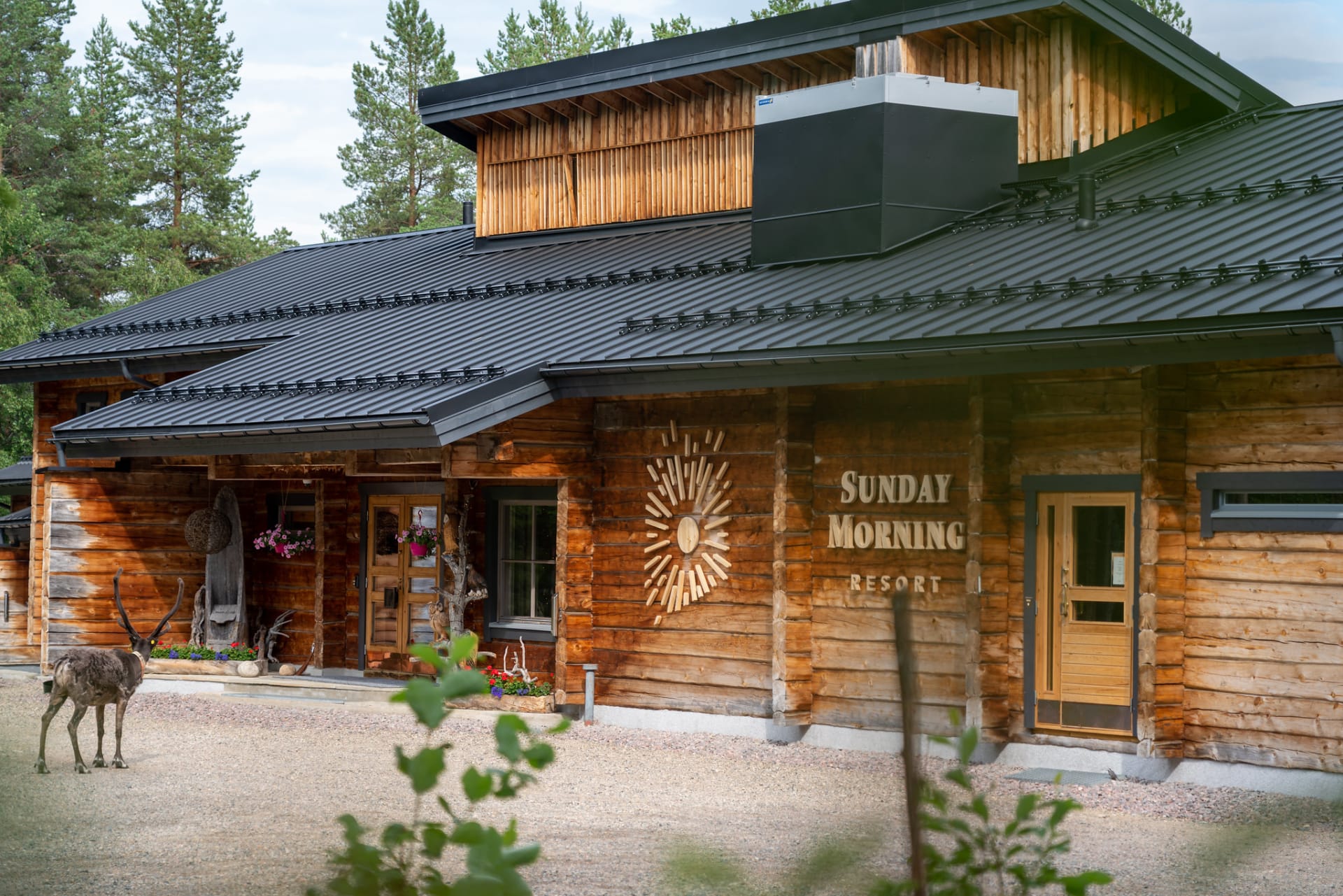 Summer view of Sunday Morning Resort at Pyhä-Luosto, Lapland, Finland