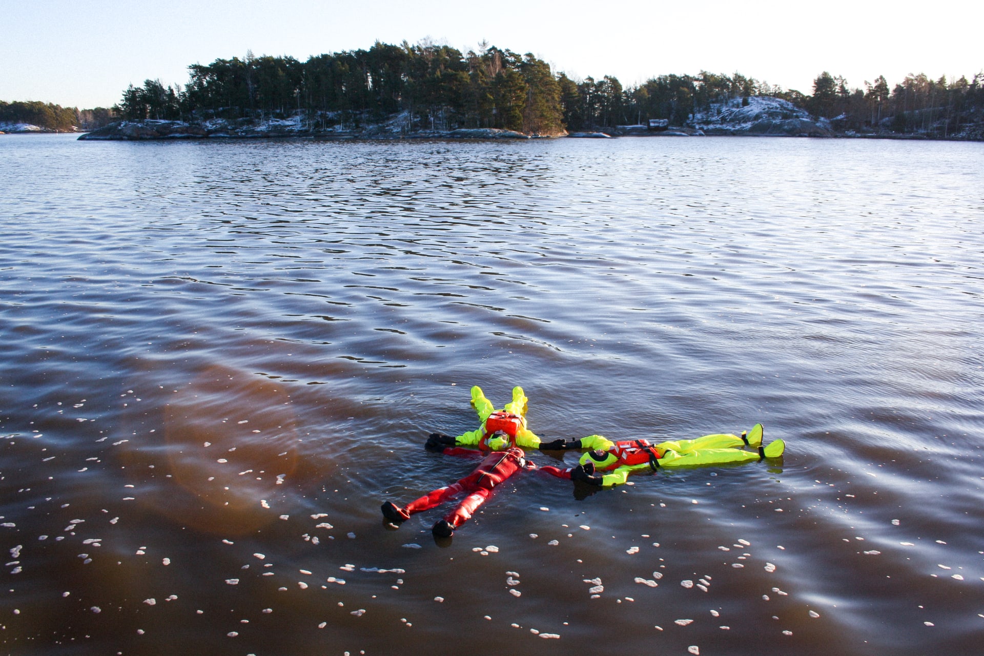 Ice floating