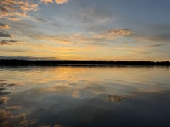 Midnight sunset Oulu wilderness