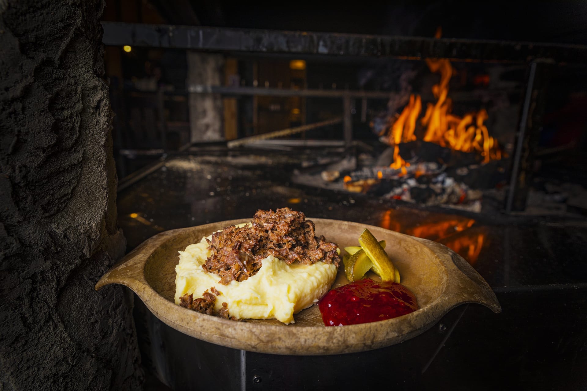 Sauteed reindeer meal at the Kota restaurant