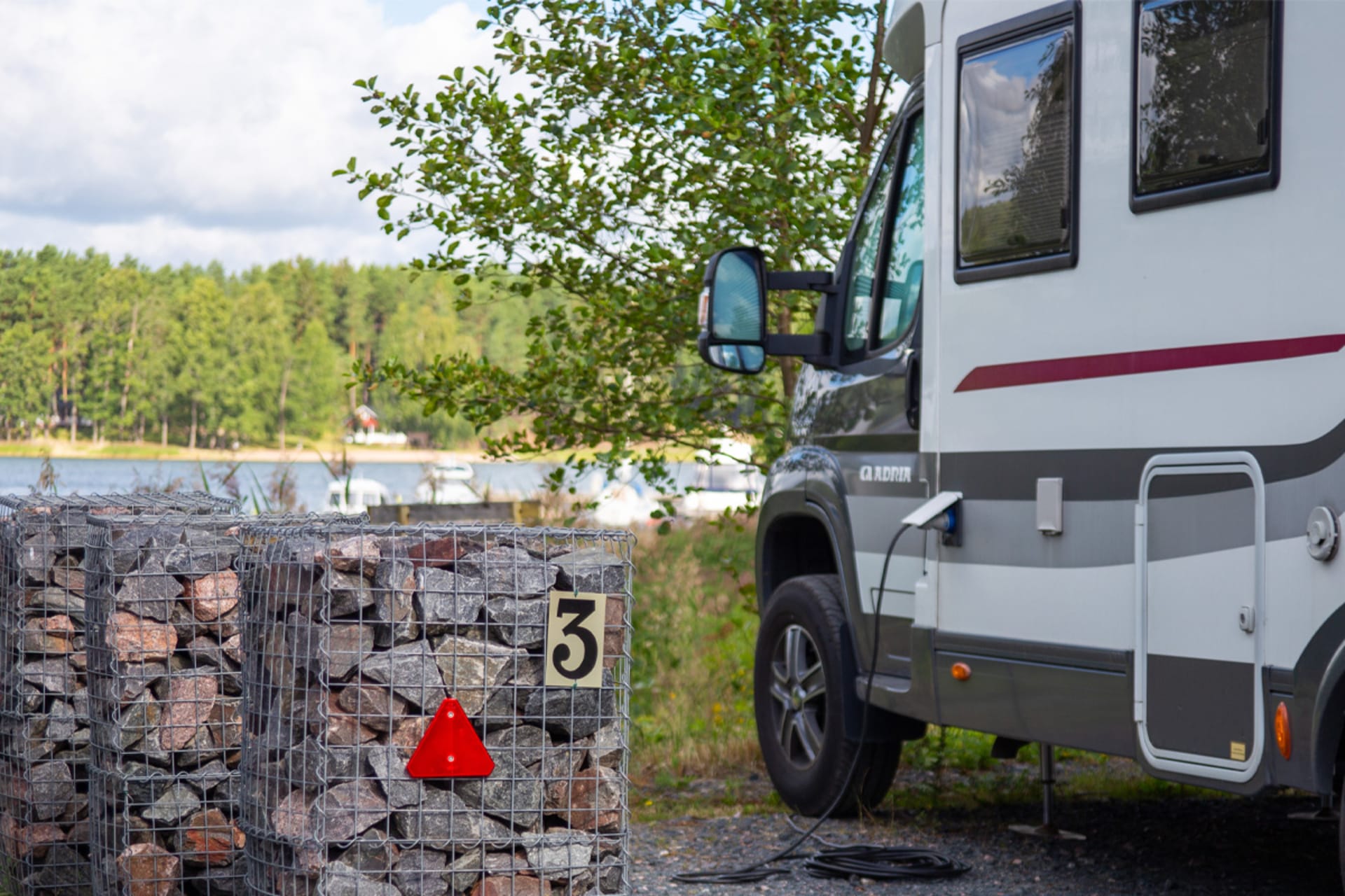 Electricity in Mathildan Marina harbor´s caravan park