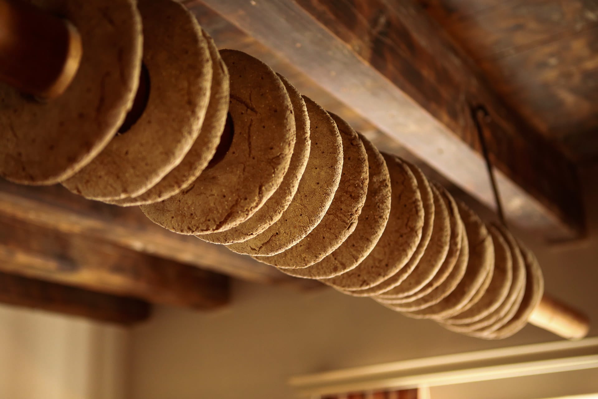Bread hanged to dry in an old-fashioned manner. Bread hanged to dry in an old-fashioned manner.