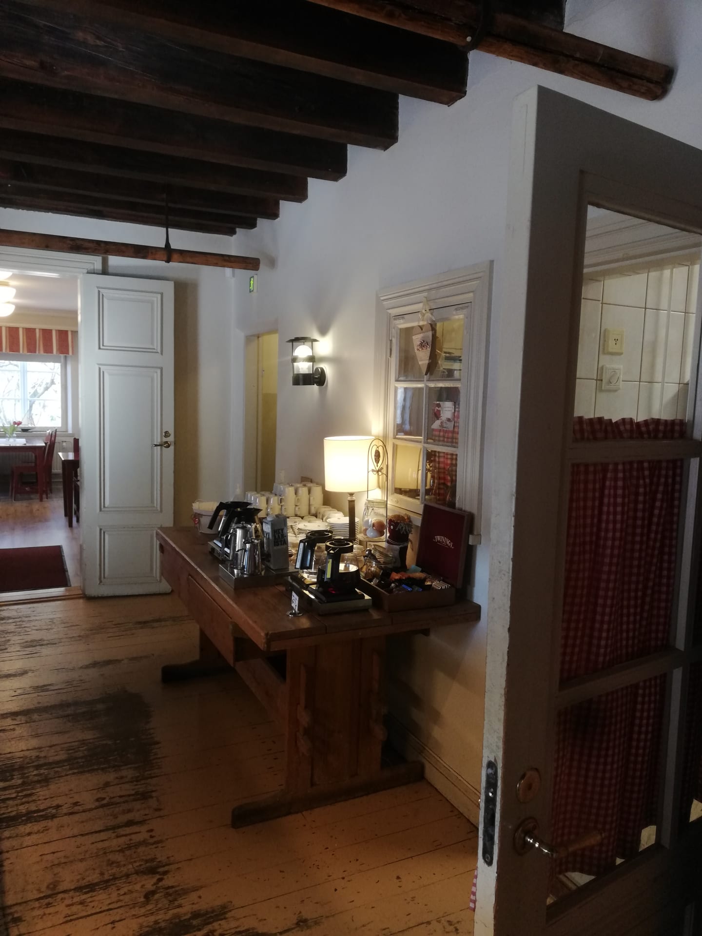 Coffee waiting to be served. Coffee waiting to be served.