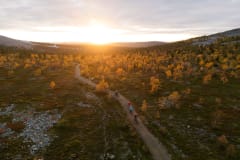 Biking to the Sun set