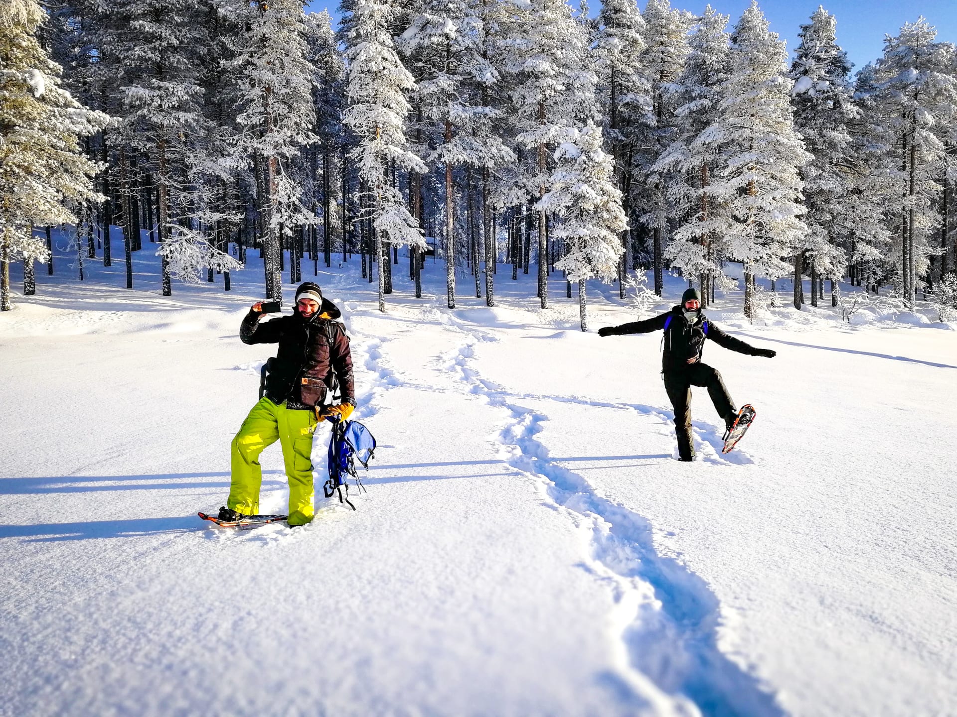 Snowshoeing adventure