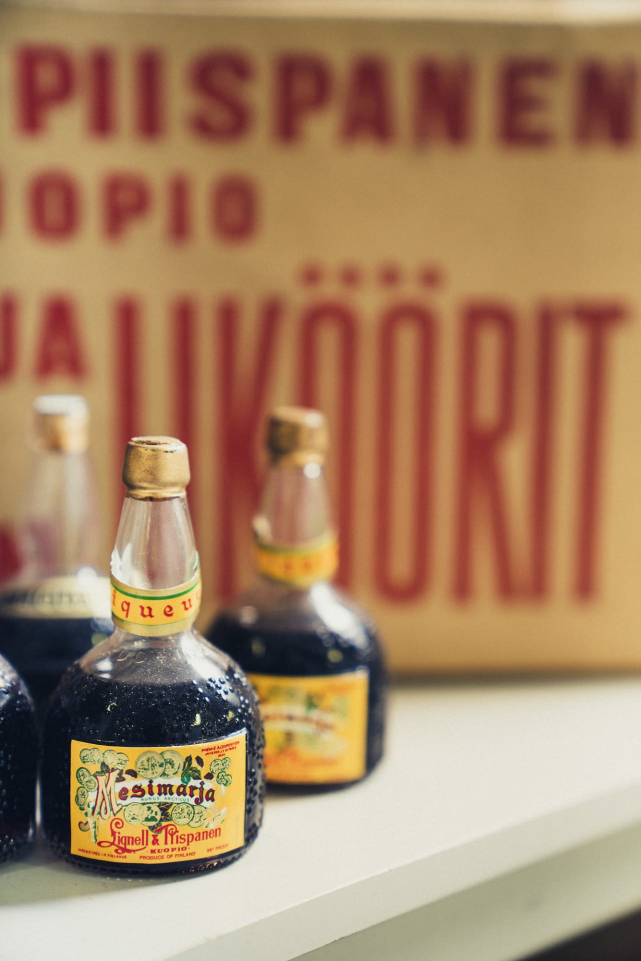 Old bottles from the company