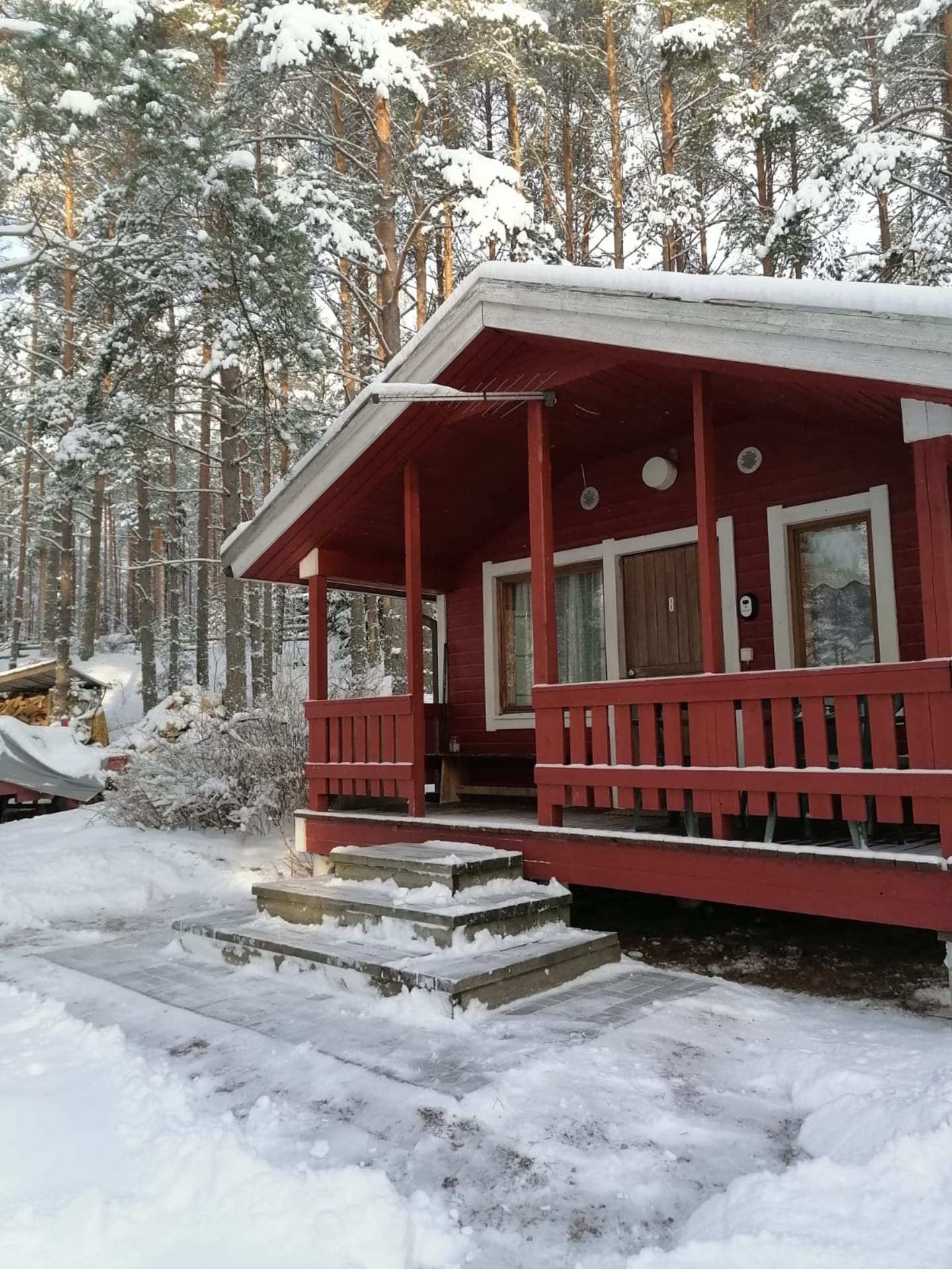Mökkeille meillä myös talvella.